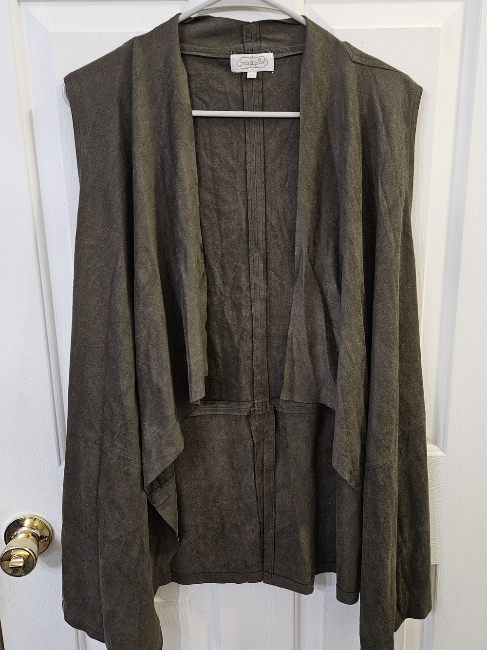 Mud Pie Isabelle Faux Suede VestBoho Chic Whimisigoth Med/Large